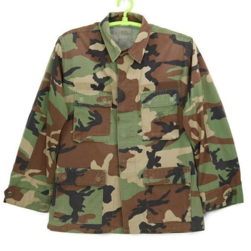 Vintage Shirt Jacket Marines USMC Camo Camouflage USA‎ M Medium